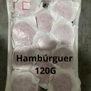 HAMBÚRGUER BOVINO DE PEITO E ACÉM 120g CX 110UN